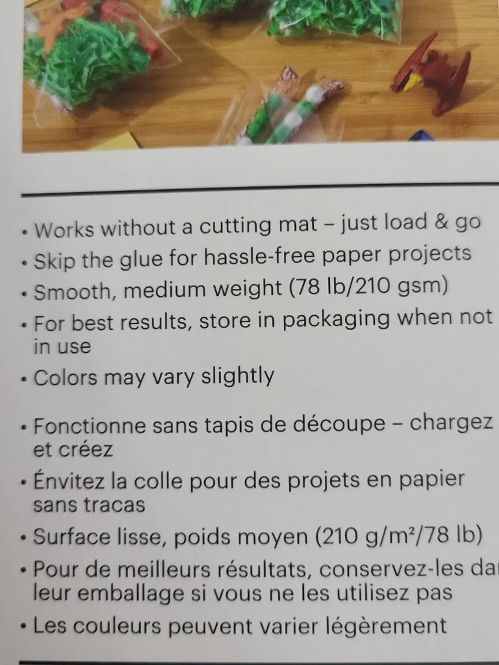 Cricut Joy Smart Paper Sticker Cardstock White and Black - 2